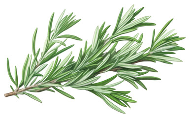 Fototapeta premium PNG Rosemary herb herbs plant white background.