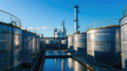 Obraz premium Industrial storage facility for the oil and gas industry. 