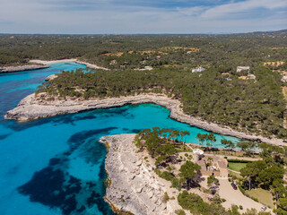 Calo des Burgit, parque natural de Mondrago, Santanyí municipal area, Mallorca, Balearic Islands, Spain