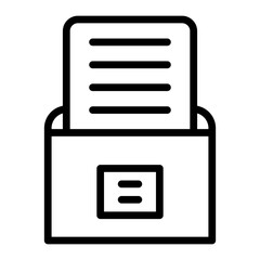 Document Vector Line Icon