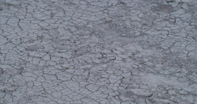 Cracked ground of desert in Riffa