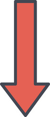 Arrow Down Vector Icon