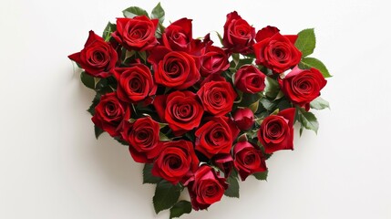 Symbol of love and romance, this heart made of red roses is perfect for valentine's day, anniversaries, or any occasion that calls for a grand gesture of affection