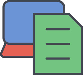 Obraz premium Document Vector Icon