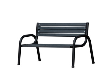 park bench Isolated on white background