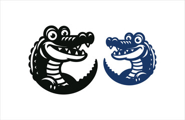 alligator silhouette clipart