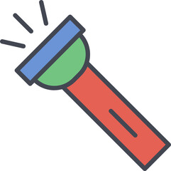 Flashlight Vector Icon