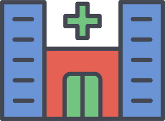 Fototapeta premium Hospital Vector Icon