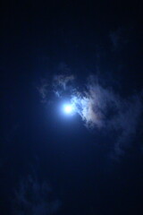 満月　月のある景色