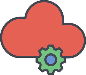 Cloud Computing Vector Icon