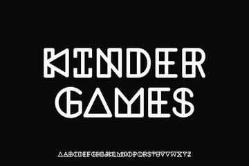 Display Alphabet font vector design suitable for headline, poster, banner and many more