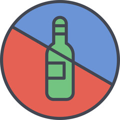 No Drinking Vector Icon