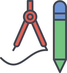Drawing Tools Vector Icon