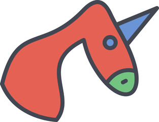 Unicorn Vector Icon