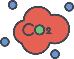 Carbon Dioxide Vector Icon