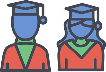 Graduates Vector Icon
