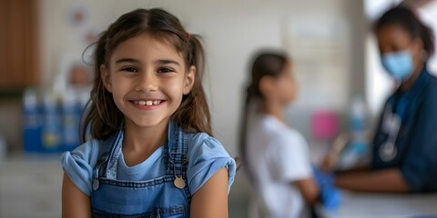 August is National Immunization Awareness Month promoting vaccination for various diseases. Concept Immunization Awareness, Vaccine Safety, Preventive Health, Public Health Campaigns