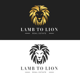 Loin logo with white and gold styles