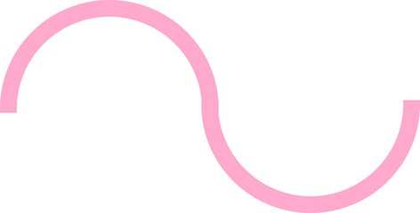 Pink Wavy Line