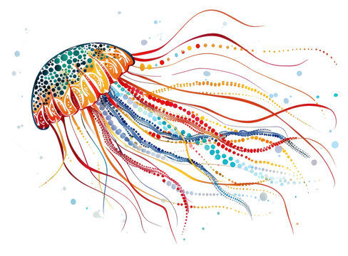 recommend clip art: PNG Vector a jellyfish impressionism animal invertebrate cephalopod.