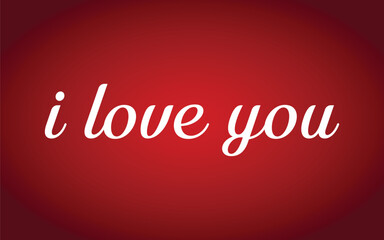 I love you, brush calligraphy with doodle heart. I love you, card concept for wedding or valentine's day t-shirt print design. Vector illustration