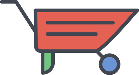 Garden Cart Vector Icon