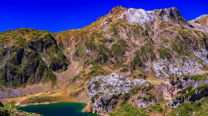 Calabazosa Lake, Black Lake, Circular Route of Lagos de Saliencia, Somiedo Natural Park, Principado de Asturias, Spain, Europe