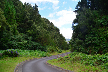 Entrada do Parque da Grená em São Miguel, Açores