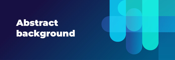 Geometric banner design. Bright blue dynamic abstract vector background. Cover of business presentation banner for sale event night party.