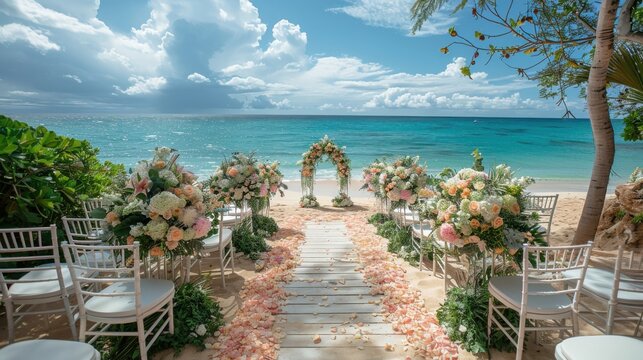 Seaside Serenity: Elegant Beachside Wedding Ceremony with Nikon Z6 II Photography