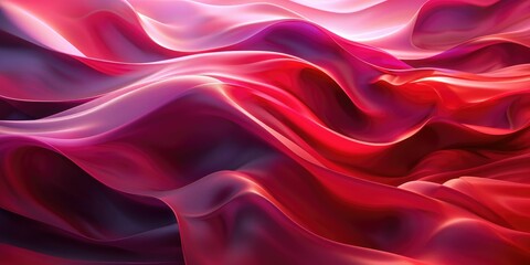 Obraz premium Abstract Red and Purple Fabric Swirls