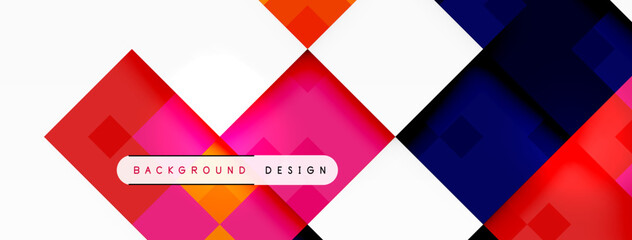 Dynamic colorful squares background. Vector Illustration For Wallpaper, Banner, Background, Card, Book Illustration, landing page