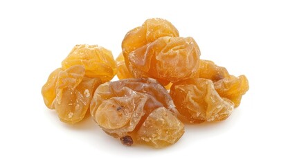 Sultana fruit on white background