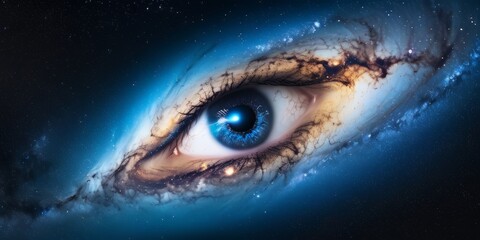 abstraction the all-seeing eye from outer space