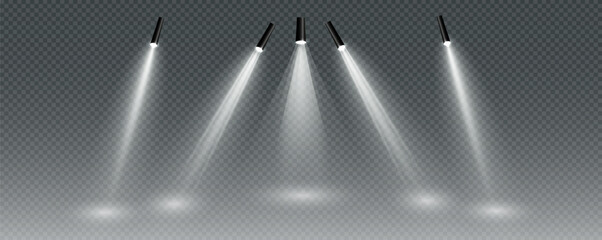 The vector set of light includes a light source, studio lighting, walls, and a PNG. It also includes spotlight lighting and a spotlight PNG. Finally, it includes light beams and a light effect.