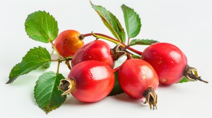 Rose Hip fruit on white background