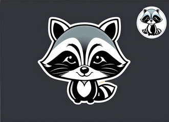 Obraz premium raccoon generative ai