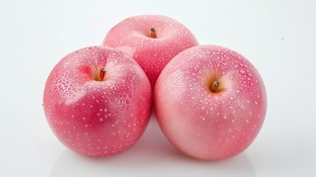 Pacific Rose Apple fruit on white background