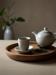 Fototapeta premium cup of tea and teapot