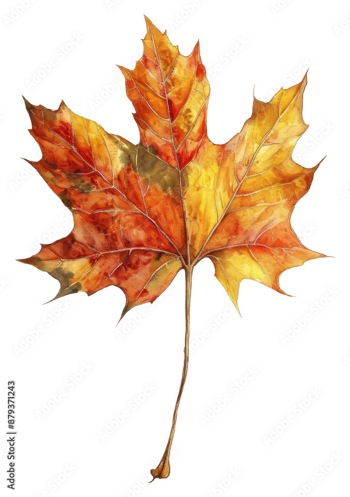 Poster PNG  Autumn leaves dry brance drawing autumn maple.