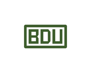Fototapeta premium BDU Logo design vector template. BDU logo design.