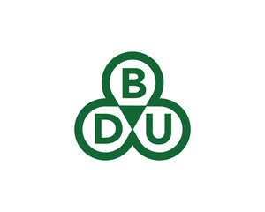 BDU Logo design vector template. BDU logo design.