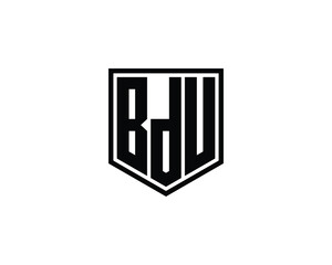 BDU Logo design vector template. BDU logo design.