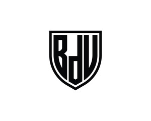 BDU Logo design vector template. BDU logo design.