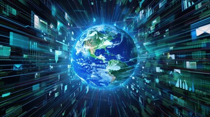 Obraz premium International Day of Universal Access to Information. search for information. information mining.