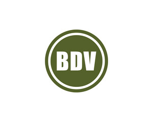 BDV Logo design vector template