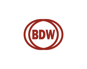BDW logo design vector template BDW logo design.