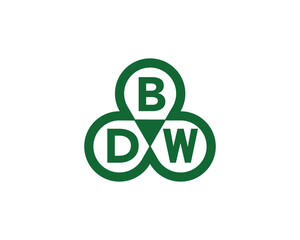 BDW logo design vector template BDW logo design.