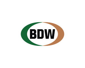 BDW logo design vector template BDW logo design.
