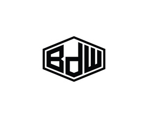 BDW logo design vector template BDW logo design.